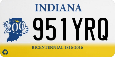 IN license plate 951YRQ