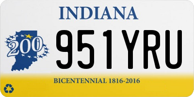 IN license plate 951YRU
