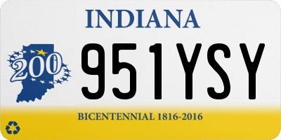 IN license plate 951YSY