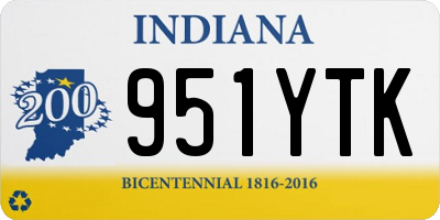 IN license plate 951YTK