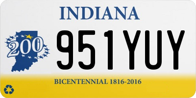 IN license plate 951YUY