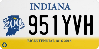 IN license plate 951YVH