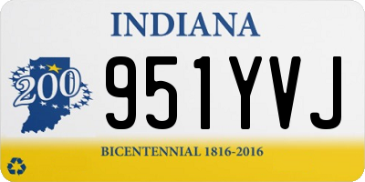 IN license plate 951YVJ