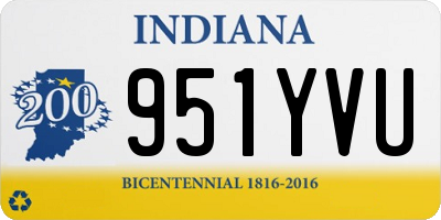 IN license plate 951YVU