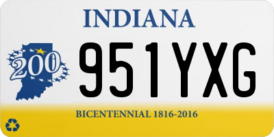 IN license plate 951YXG