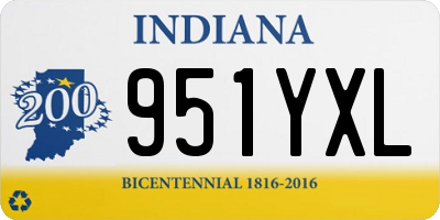 IN license plate 951YXL