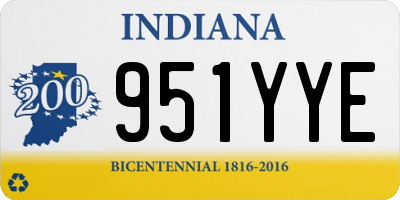 IN license plate 951YYE