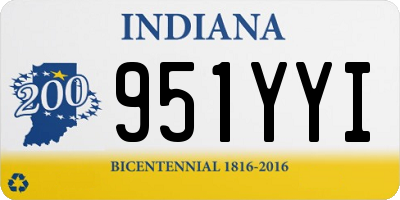 IN license plate 951YYI