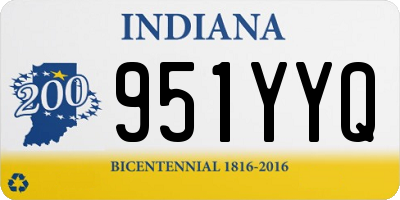 IN license plate 951YYQ