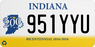 IN license plate 951YYU