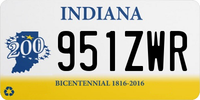 IN license plate 951ZWR