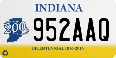 IN license plate 952AAQ