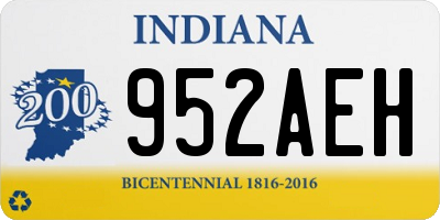 IN license plate 952AEH