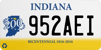 IN license plate 952AEI