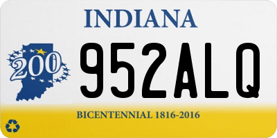 IN license plate 952ALQ