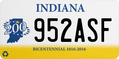 IN license plate 952ASF