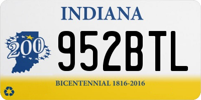 IN license plate 952BTL
