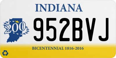 IN license plate 952BVJ