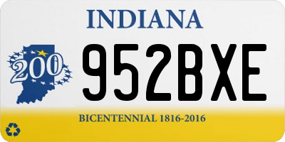 IN license plate 952BXE
