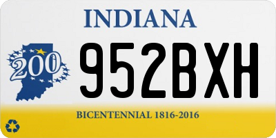 IN license plate 952BXH