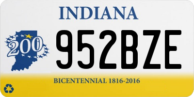 IN license plate 952BZE
