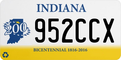 IN license plate 952CCX
