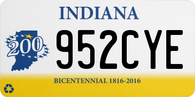 IN license plate 952CYE