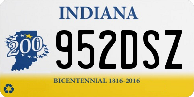 IN license plate 952DSZ