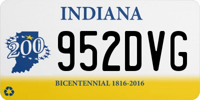 IN license plate 952DVG