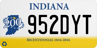 IN license plate 952DYT