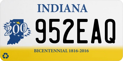 IN license plate 952EAQ