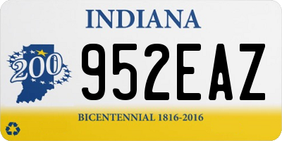 IN license plate 952EAZ