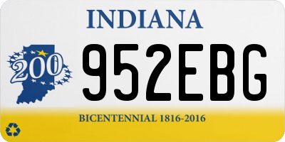 IN license plate 952EBG