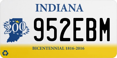 IN license plate 952EBM