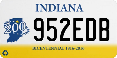 IN license plate 952EDB