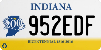 IN license plate 952EDF