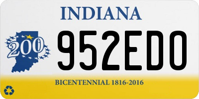 IN license plate 952EDO