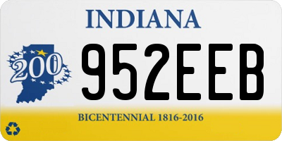 IN license plate 952EEB
