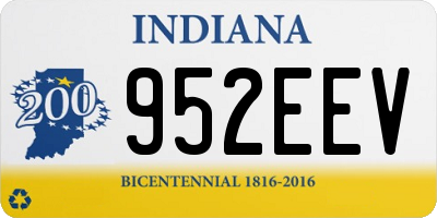 IN license plate 952EEV