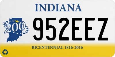 IN license plate 952EEZ