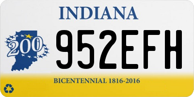 IN license plate 952EFH