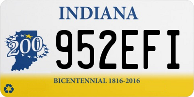IN license plate 952EFI