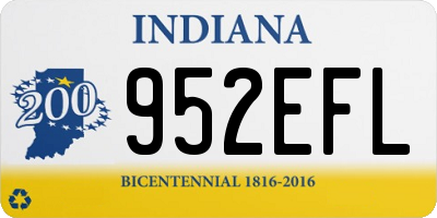 IN license plate 952EFL