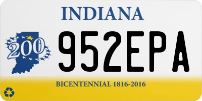 IN license plate 952EPA