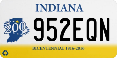 IN license plate 952EQN