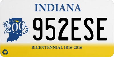 IN license plate 952ESE