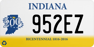 IN license plate 952EZ