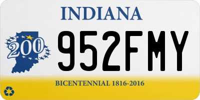 IN license plate 952FMY