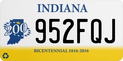 IN license plate 952FQJ