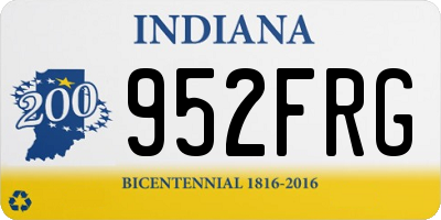 IN license plate 952FRG